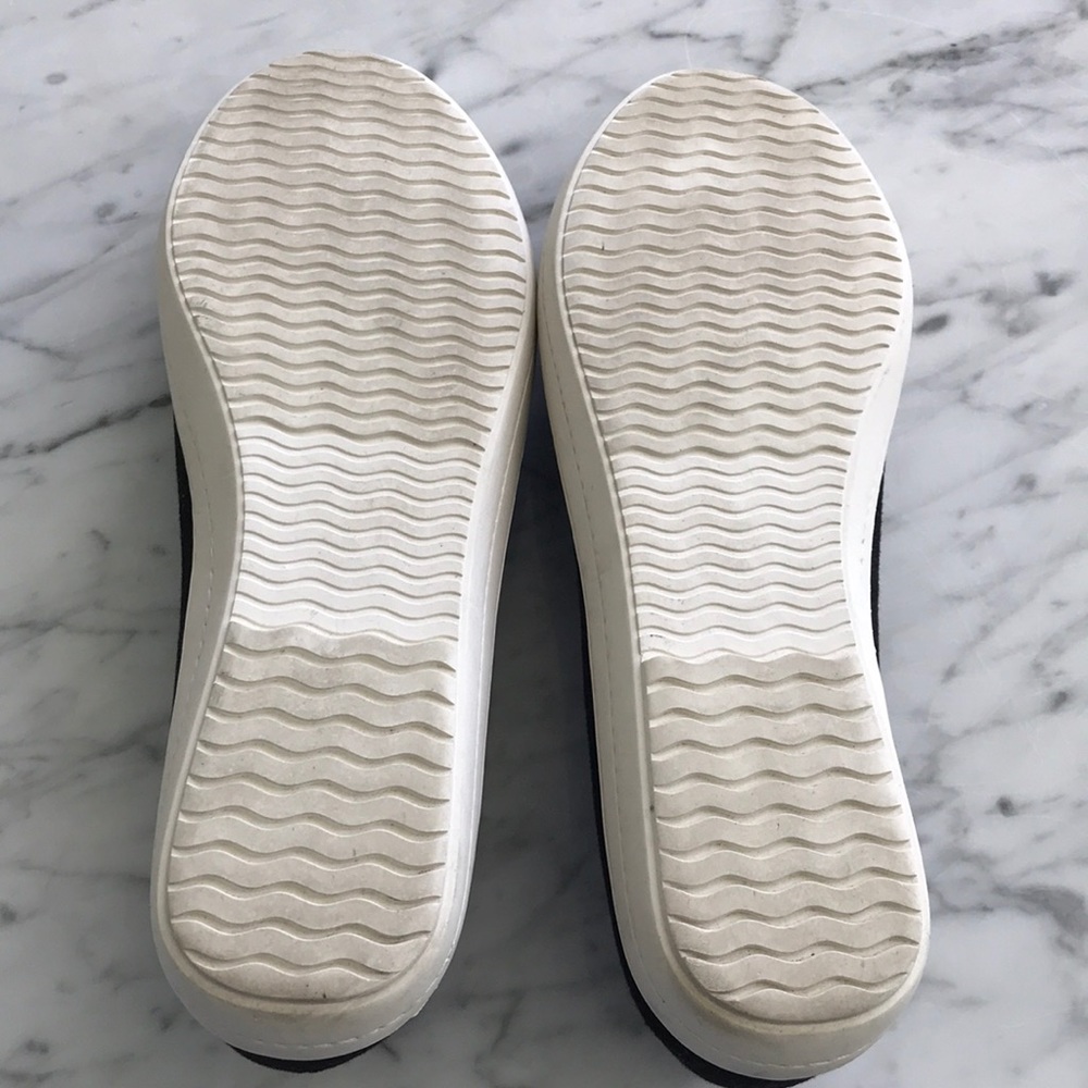 Adam Tucker Black Canvas Slipon Sneakers - Picture 4 of 12
